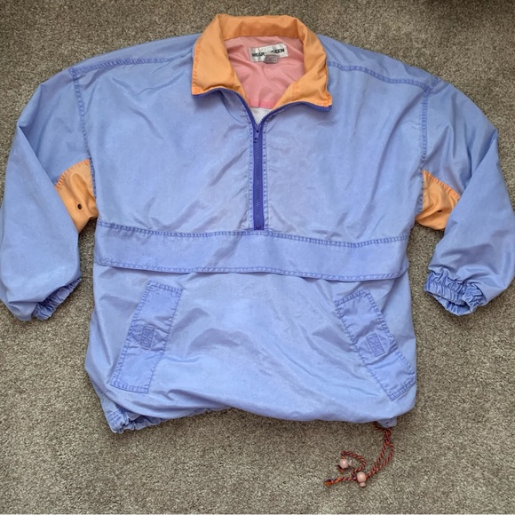 Vintage Wear2BSeen Periwinkle Women’s Lined Wind Breaker Set Track Suit Size S - Picture 2 of 15